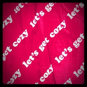 Vs Pink sherpa blanket